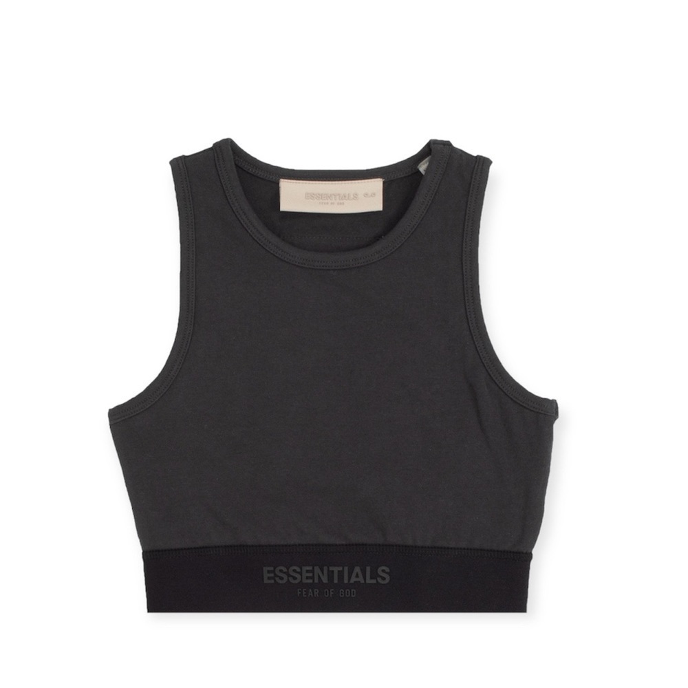 Fear of God Essentials Off Black Women's Sport Tank Sz. XXL​​​​​​​​​​